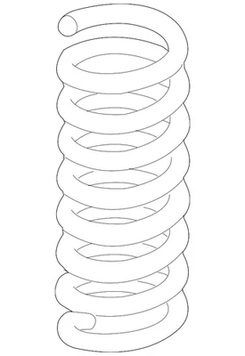 Muelle helicoidal genuino Mercedes-Benz 204-324-62-04 Foto 1 de 3