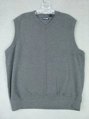 PING Mens Medium Gray V-Neck Pullover Sweater Vest - Image 1 of 4
