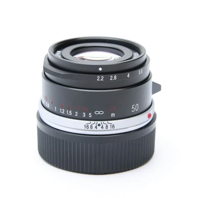 Voigtlander COLOR-SKOPAR 50mm F/2.2 VM Black (for Leica M) -Near Mint- #240 - Image 1 of 4