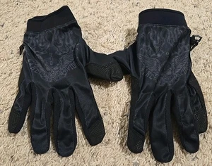 Coole Herren L Harley Davidson Motorrad Totenkopf schwarz Polyester Fahrhandschuhe - Bild 1 von 6