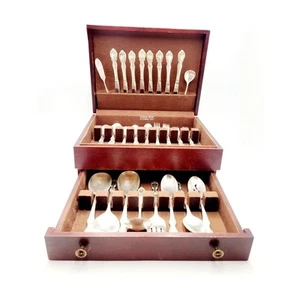 Grand Elegance Wm Roger Mfg Co Extra Plate 7 Place Settings 60 pcs Silverplate - Picture 1 of 21