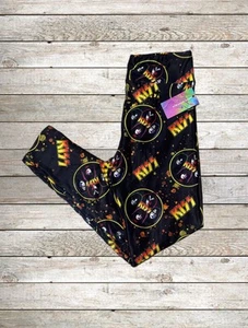 Women’s S/M Yoga Leggings NWT High Waist Extra Stretchy Workout Gym K I S S Rock - Picture 1 of 6