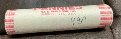 1999-P Lincoln Cent Uncirculated Roll-Free Shipping! - Image 1 of 3