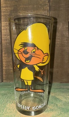 De colección Speedy Gonzales Looney Tunes Pepsi Glass 1973 Serie Coleccionista BLANCO Foto 1 de 2