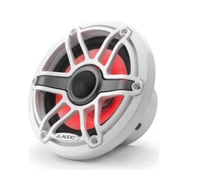 JL Audio M6-650X-S-GwGw-i 6.5" 2-Way Marine Coaxial Speakers - White w/ RGB LED - Picture 1 of 4