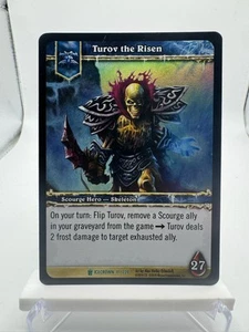 Juego de cartas coleccionables World of Warcraft Icecrown Foil Hero Turov the Risen - Imagen 1 de 2