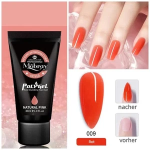 Acrylgel Tube 30g klassische Rot Aufbaugel UV Nagelverlängerung Nagelgel Polygel - Bild 1 von 9