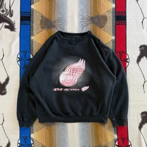 Vintage 90s Detroit Red Wings Crewneck Sweatshirt Size XL NHL Hockey - Picture 1 of 5