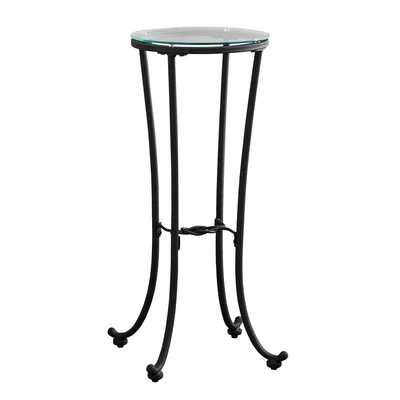 Monarch Specialties Accent Table, Side, End, Plant Stand, Round, Living Room, Be - Image 1 of 4