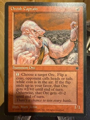MTG Magic the Gathering Fallen Empires Orcish Captain - Image 1 of 2