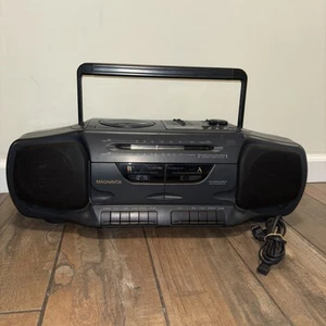 Vintage Magnavox Az8310 GY01 1994 Boom Box Dual Cassettes CD Radio - Picture 1 of 17