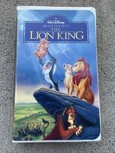 The Lion King VHS 1995 Disney Tape Kids Animation Masterpiece Vintage Clamshell - Foto 1 di 3