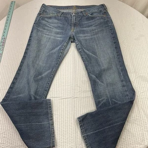 Pantalones de mezclilla Seven 7 For All Mankind para mujer 32x30 Bootcut clásico medio azul 12/14 - Imagen 1 de 10