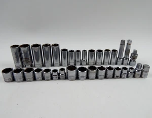 SK Tools 3/8” Drive Std & Deep SAE & Metric Incomplete Socket Set 33pc USA - Picture 1 of 18