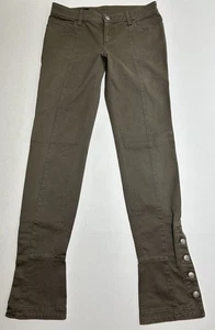 Gucci Damen Leggings Anzug Hose Knopf Größe 42 Braun Freizeit Designer - Bild 1 von 13