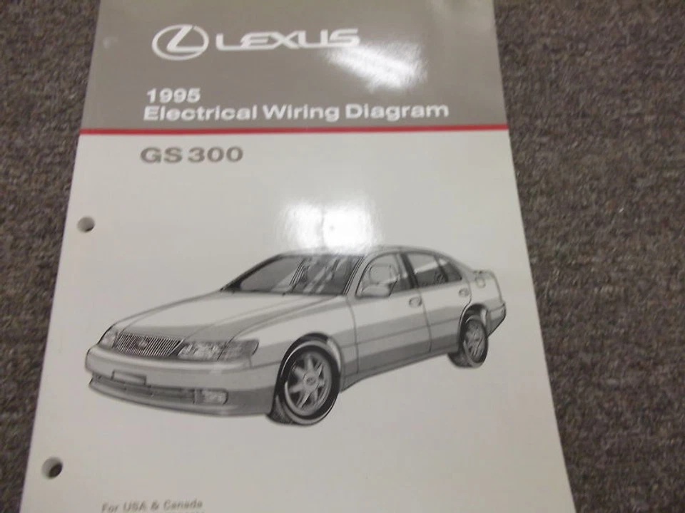 1995 Lexus GS 300 GS300 Eléctrico Diagrama Servicio Tienda Reparación Manual - Imagen 1 de 1