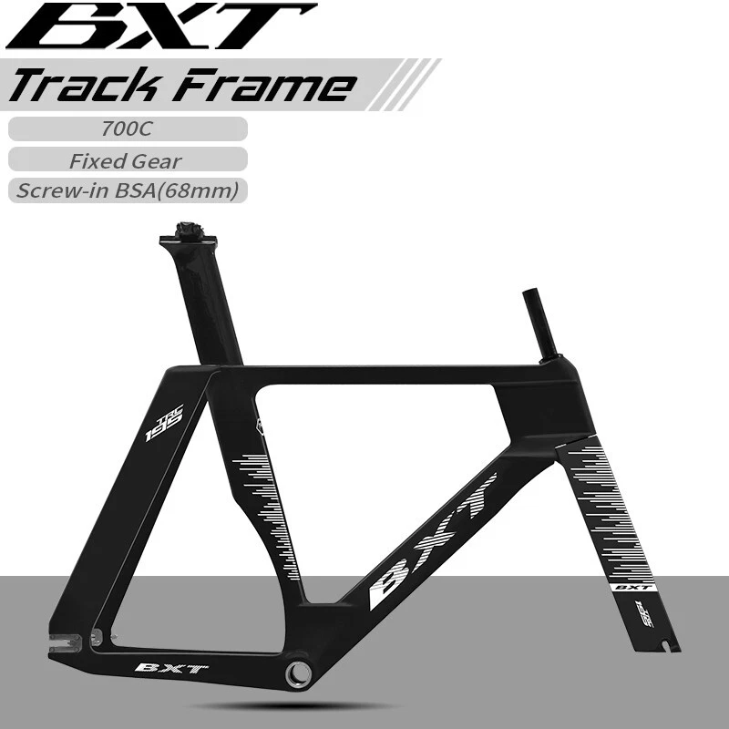 BXT T1000 New Carbon Track Bike Frame Single speed Fixed Gear Racing Frame - Image 1 of 4