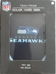 Sporticulture Team Pride NFL Seattle Seahawks 36" LED Solar Light Yard Sign - Picture 1 of 7