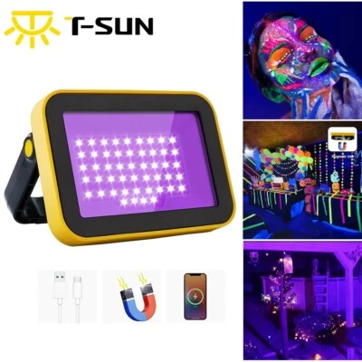 LED UV Strahler Schwarzlicht Strahler Schwarzlichtlampe UV Licht für Deko Disco - Bild 1 von 4