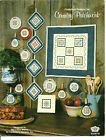 Country Patchwork Cross Stitch Pattern Leaflet Sampler Hot pads, mini quilt,more
