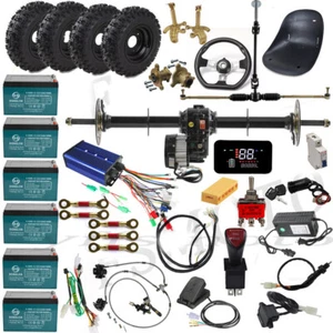 40'' Differential Hinterachse Kit 1500W Brushless Motor 6'' Rad Lenkspindel - Bild 1 von 22