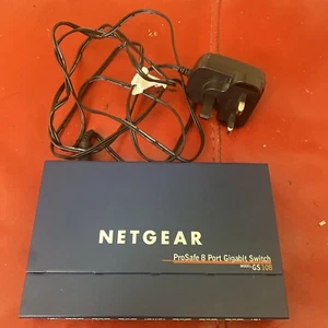 Przełącznik NETGEAR Prosafe GS108 v2 Ethernet 8 portów - dobry stan. REF:NETGEAR - Zdjęcie 1 z 10
