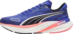 Puma Magnify Nitro 2 Mens Running Shoes Blue Cushioned Comfort Sports Trainers - Picture 1 of 8
