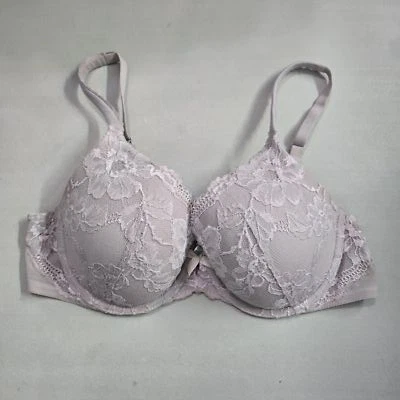 Victoria's Secret Women Bra 34D Light Pink Floral Lined Perfect Coverage Lace - Image 1 of 4