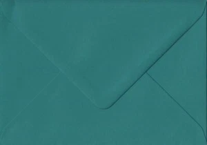 Teal Green 114mm x 162mm Gummed 135gsm C6 (to fit A6) Coloured Green Envelopes - Picture 1 of 1