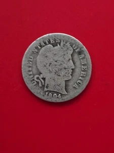 1904 Barber One Dime USA - Foto 1 di 2