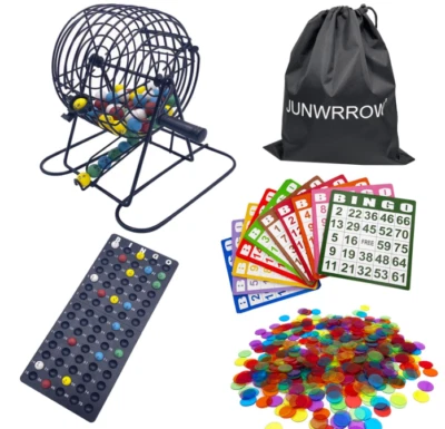 Deluxe Bingo Set - Rotary Bingo Cage, Balls, Cards, Chips & Master Board - Image 1 of 4