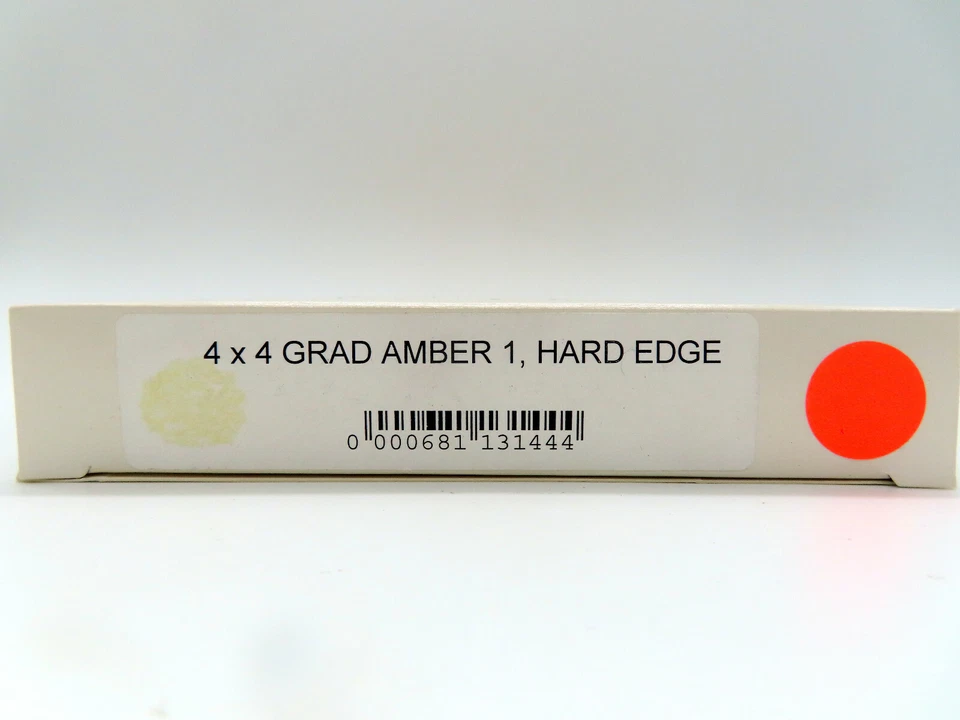 New Schneider 4x4" Hard Edge Graduated Amber 1 Filter Grad HE MFR # 68-113144 - Image 1 of 1