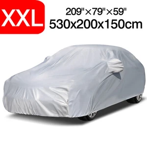 XXL Full Car Cover Waterproof All Weather UV Resistant Protection 209"x79"x59" - Picture 1 of 12