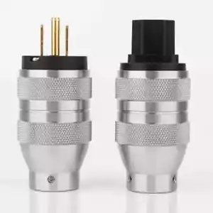Connettore Alimentazione HiFi US EU IEC C7 C15 Audio Femmina Spina AC per Cavo Alimentazione - Foto 1 di 15