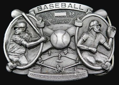 Baseball Bergamot Brass Works Vintage Belt Buckle - Image 1 of 4