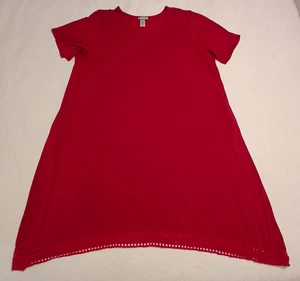 Catherine's Women Plus Maxi Dress 3X 26/28W Short Sleeve Round Neck Soft Pockets - Picture 1 of 8
