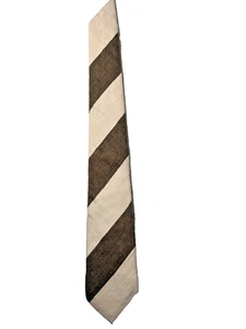 white and green striped SUITSUPPLY tie silk/linen/cotton blend - Picture 1 of 4