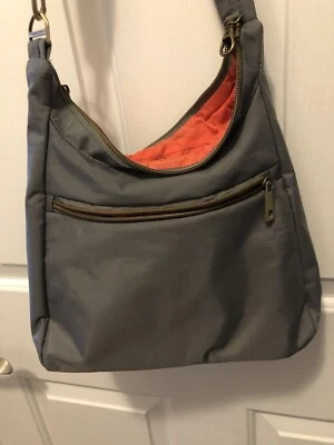 Travelon Travel Crossbody Antitheft RFID  Bag 12 X 11 EUC Grey - Image 1 of 4
