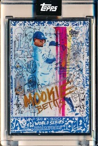 2020 Topps X Gregory Siff #1 Mookie Betts Artist Proof #46/58 Dodgers