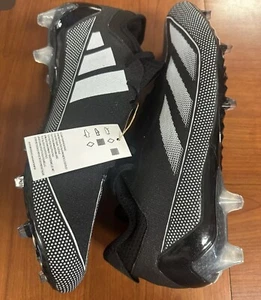 Adidas Men’s 11.5 ADIZERO ELECTRIC.1 FOOTBALL CLEATS Black/White IF2426 NEW - Picture 1 of 8