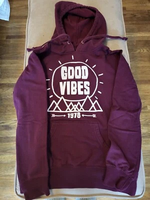 Empyre Women's Small (S) Good Vibes Sun Mountain Graphic Hoodie Sweatshirt  - Image 1 of 4