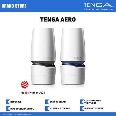 TENGA AERO Reusable Male Masturbator/Stroker w/Drying Stand NIB NWT - Image 1 of 4