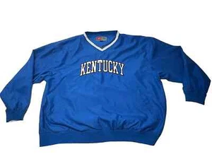 Pro Player Kentucky Wildcats UK V-Neck Pullover Windbreaker Men Size 2XL - Picture 1 of 11