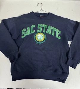 VTG Jansport Cal State University Sacramento crewneck Sweatshirt M College BH - Picture 1 of 7