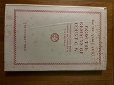 Rainer Maria Rilke, From the Remains of Count CW, Hogarth Press