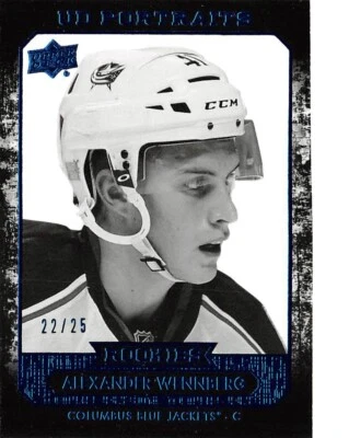 2014-15 Upper Deck UD Portraits Platinum Blue #P50 Alexander Wennberg /25 - Image 1 of 2