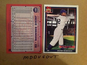 Jackie Robinson #201 DodgersMVP Hof 2016 Topps Archive 1991 5x7 # Ed / 49 Made - Bild 1 von 1