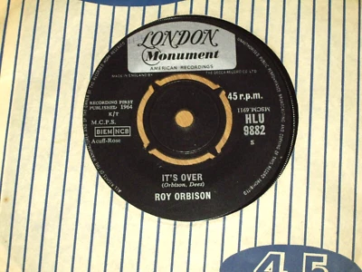 ROY ORBISON *UK  7" 45 ' IT'S OVER ' 1964 VGC - Image 1 of 2