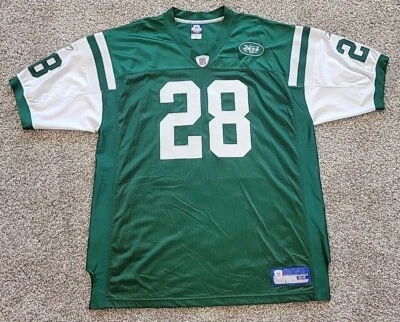 NFL Curtis Martin New York Jets NYJ REEBOK TALLA 54 2XL CAMISETA AUTÉNTICA HOF Hall Foto 1 de 4