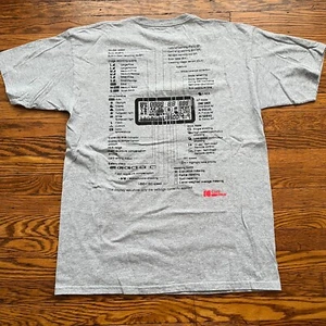 Cozy Camera Art Film Casual Minimal Gray Double Sided Graphic T-Shirt Size Large - Picture 1 of 5